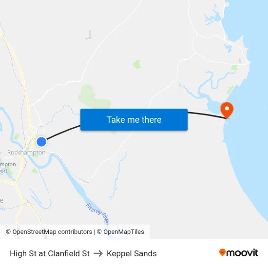 High St at Clanfield St to Keppel Sands map