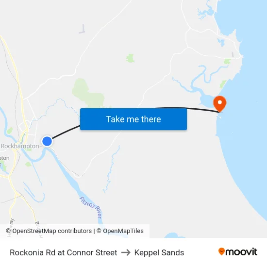 Rockonia Rd at Connor Street to Keppel Sands map