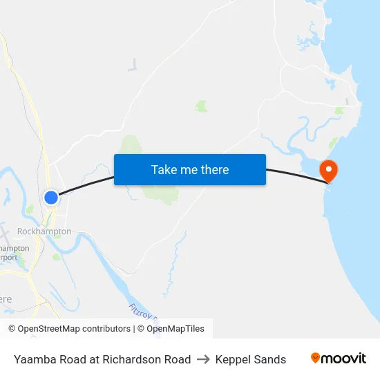 Yaamba Road at Richardson Road to Keppel Sands map