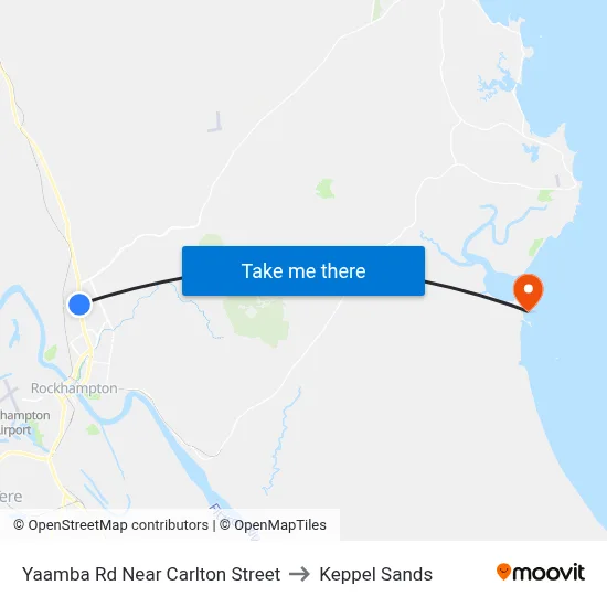 Yaamba Rd Near Carlton Street to Keppel Sands map