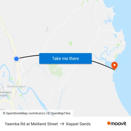 Yaamba Rd at Meilland Street to Keppel Sands map