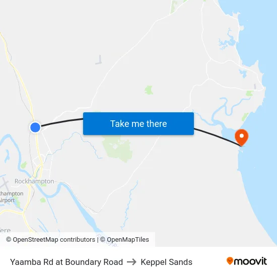 Yaamba Rd at Boundary Road to Keppel Sands map