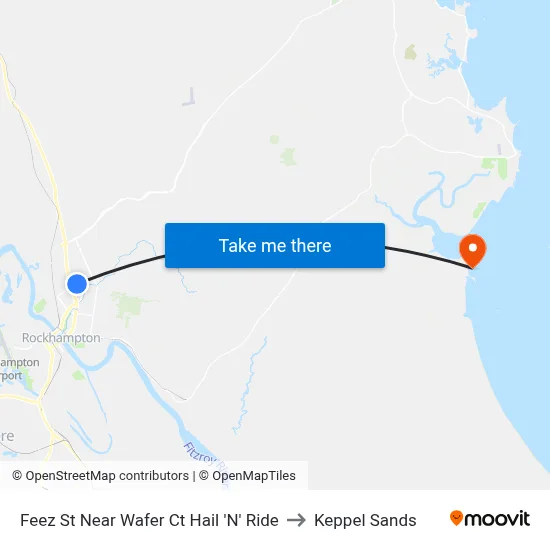 Feez St Near Wafer Ct Hail 'N' Ride to Keppel Sands map