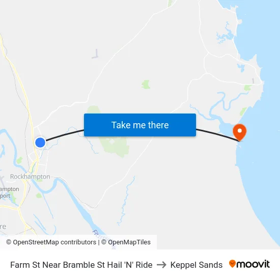Farm St Near Bramble St Hail 'N' Ride to Keppel Sands map