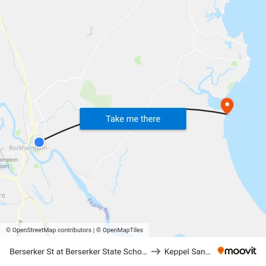 Berserker St at Berserker State School to Keppel Sands map