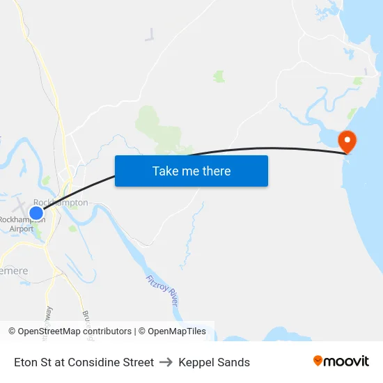Eton St at Considine Street to Keppel Sands map