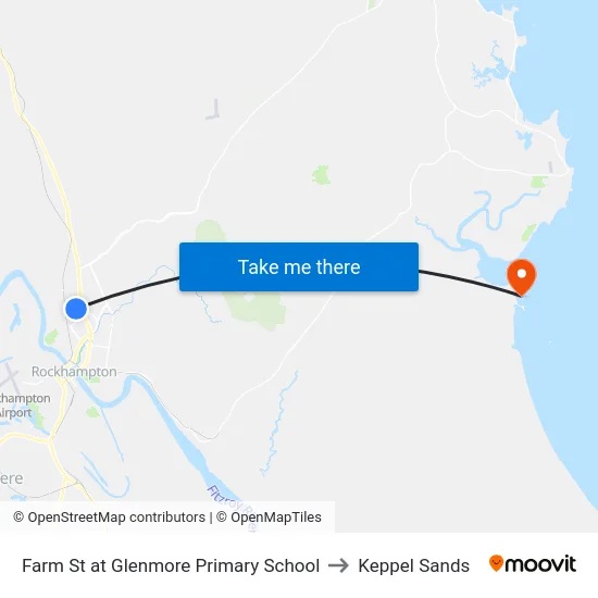 Farm St at Glenmore Primary School to Keppel Sands map