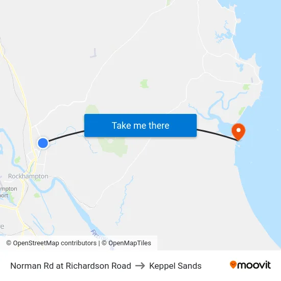 Norman Rd at Richardson Road to Keppel Sands map
