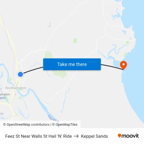 Feez St Near Walls St Hail 'N' Ride to Keppel Sands map