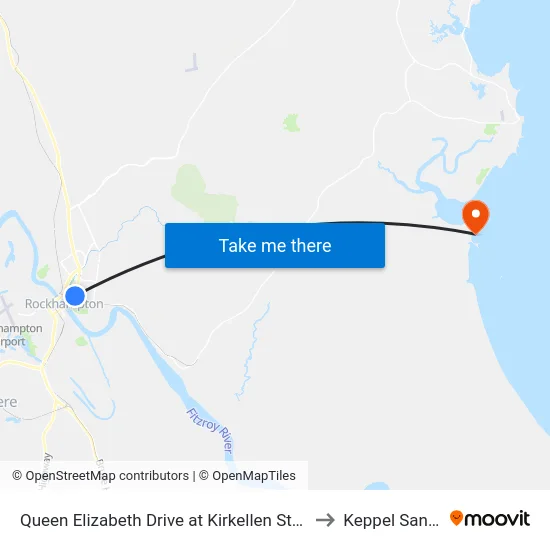 Queen Elizabeth Drive at Kirkellen Street to Keppel Sands map