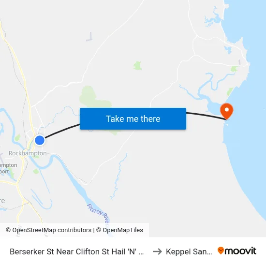 Berserker St Near Clifton St Hail 'N' Ride to Keppel Sands map