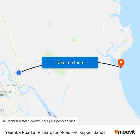 Yaamba Road at Richardson Road to Keppel Sands map