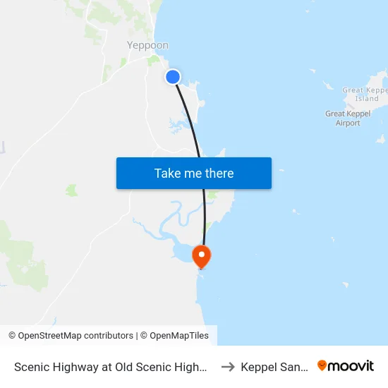 Scenic Highway at Old Scenic Highway to Keppel Sands map