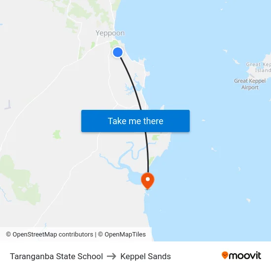 Taranganba State School to Keppel Sands map