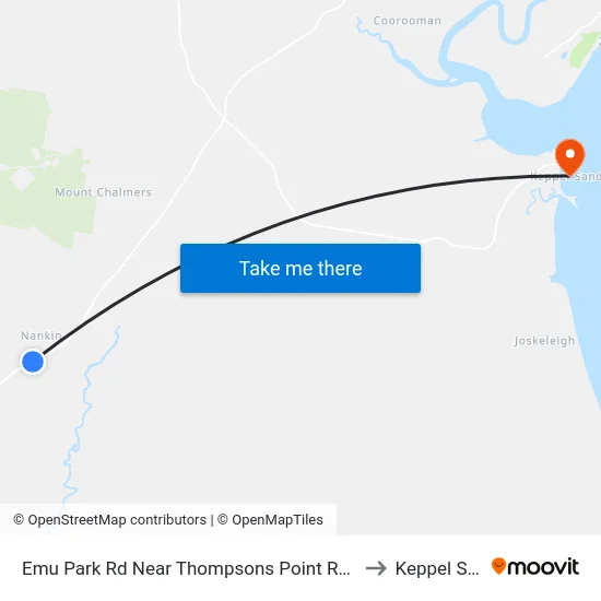 Emu Park Rd Near Thompsons Point Rd Hail 'N' Ride to Keppel Sands map