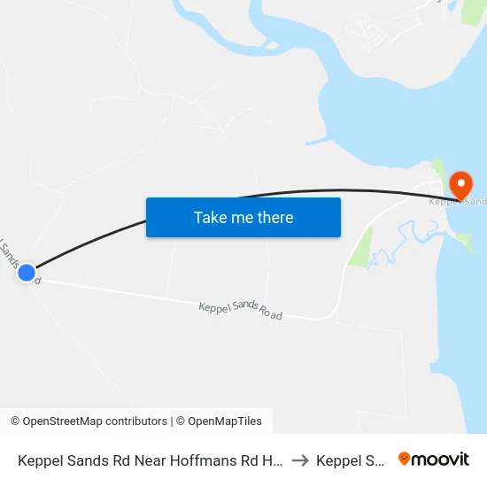Keppel Sands Rd Near Hoffmans Rd Hail 'N' Ride to Keppel Sands map