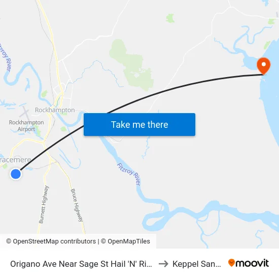 Origano Ave Near Sage St Hail 'N' Ride to Keppel Sands map
