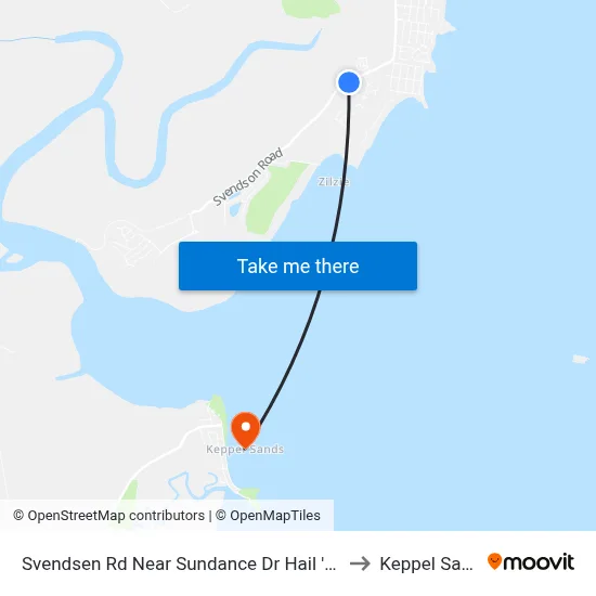 Svendsen Rd Near Sundance Dr Hail 'N' Ride to Keppel Sands map