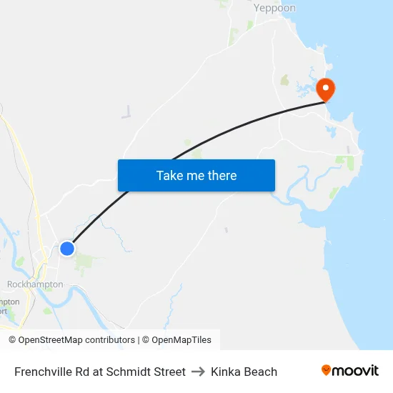 Frenchville Rd at Schmidt Street to Kinka Beach map