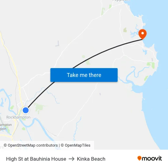 High St at Bauhinia House to Kinka Beach map