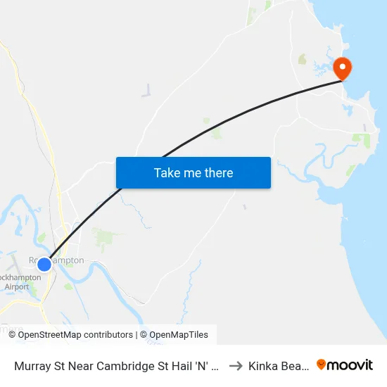 Murray St Near Cambridge St Hail 'N' Ride to Kinka Beach map