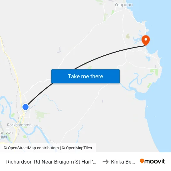 Richardson Rd Near Bruigom St Hail 'N' Ride to Kinka Beach map