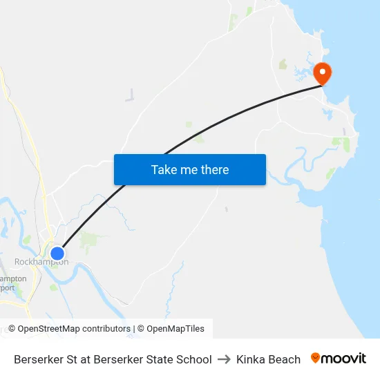 Berserker St at Berserker State School to Kinka Beach map