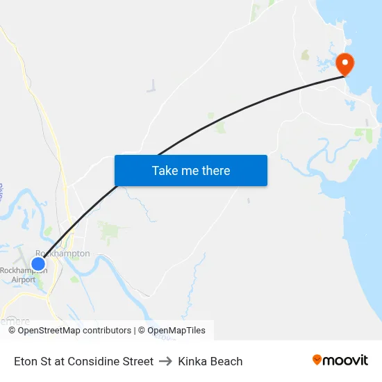Eton St at Considine Street to Kinka Beach map