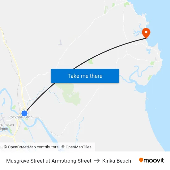 Musgrave Street at Armstrong Street to Kinka Beach map