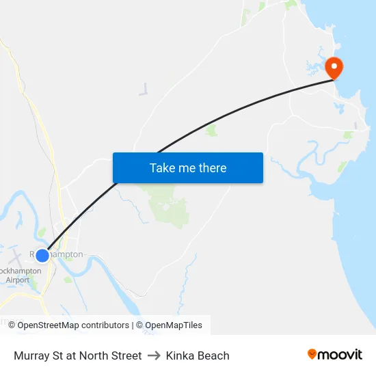 Murray St at North Street to Kinka Beach map