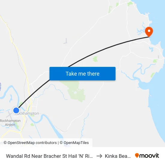 Wandal Rd Near Bracher St Hail 'N' Ride to Kinka Beach map