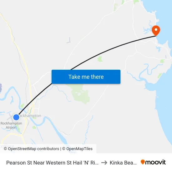 Pearson St Near Western St Hail 'N' Ride to Kinka Beach map
