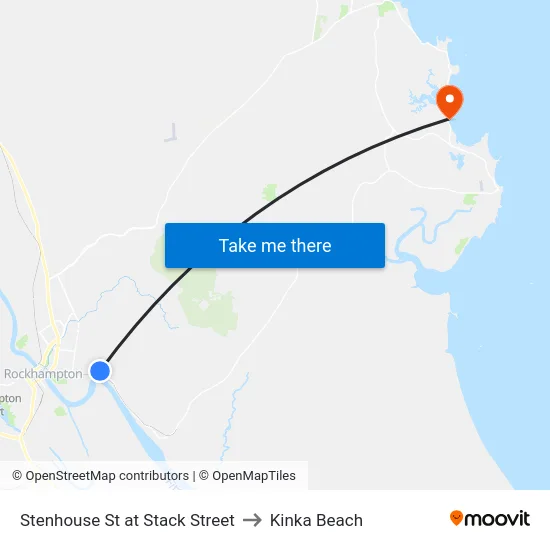 Stenhouse St at Stack Street to Kinka Beach map