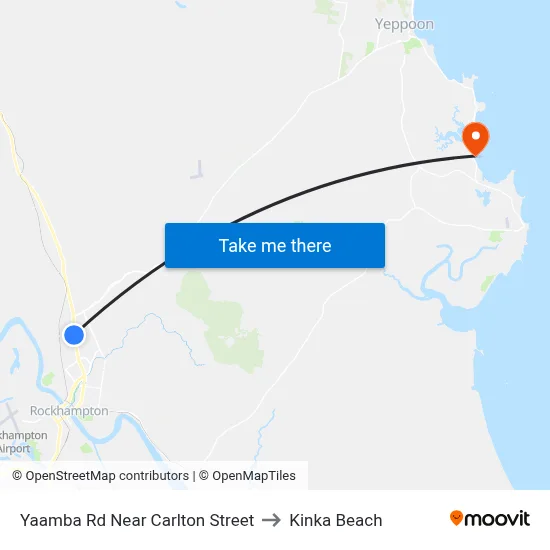 Yaamba Rd Near Carlton Street to Kinka Beach map