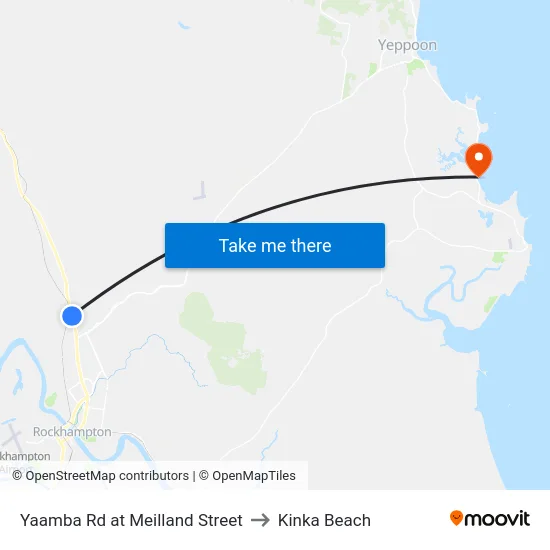 Yaamba Rd at Meilland Street to Kinka Beach map