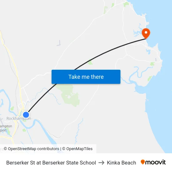 Berserker St at Berserker State School to Kinka Beach map