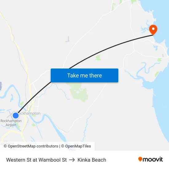 Western St at Wambool St to Kinka Beach map