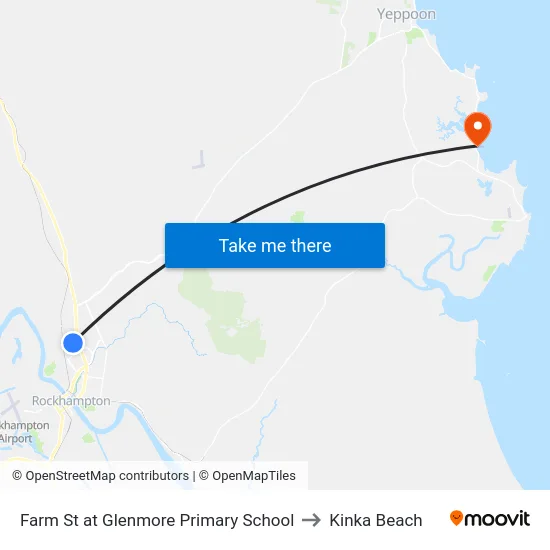Farm St at Glenmore Primary School to Kinka Beach map