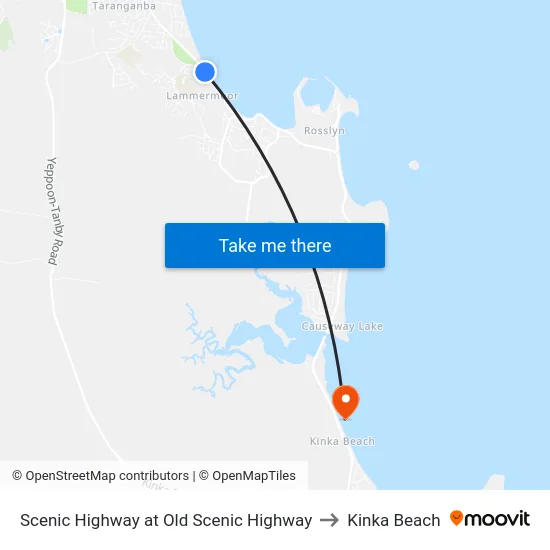 Scenic Highway at Old Scenic Highway to Kinka Beach map