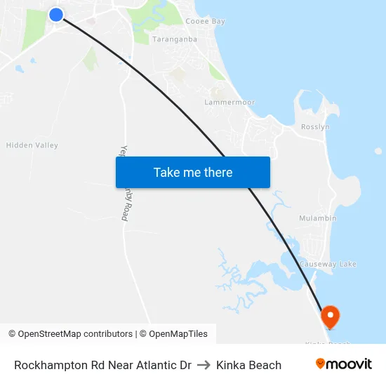 Rockhampton Rd Near Atlantic Dr to Kinka Beach map