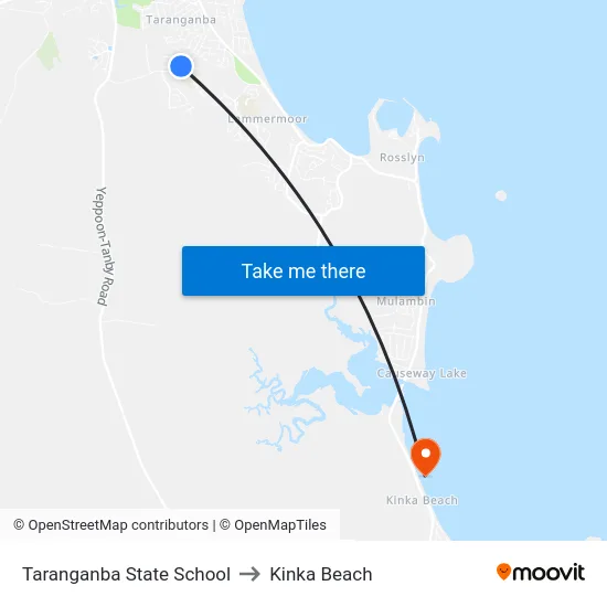 Taranganba State School to Kinka Beach map