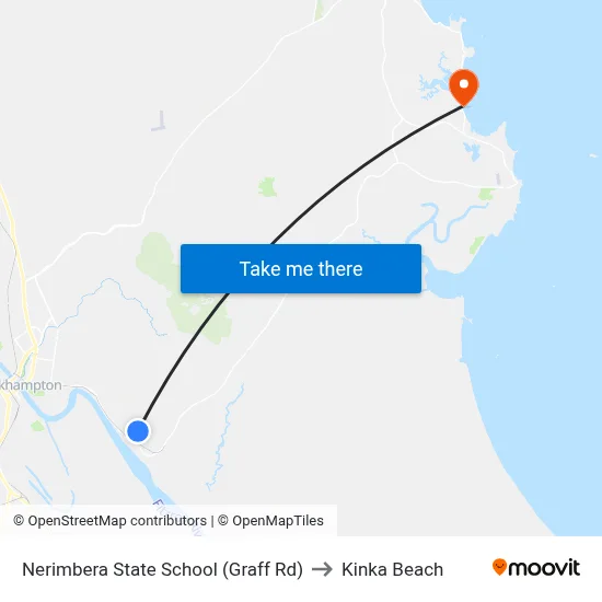 Nerimbera State School (Graff Rd) to Kinka Beach map
