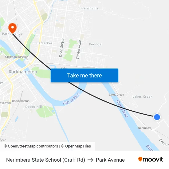 Nerimbera State School (Graff Rd) to Park Avenue map