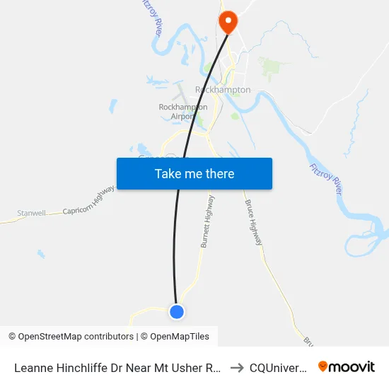 Leanne Hinchliffe Dr Near Mt Usher Rd Hnr to CQUniversity map