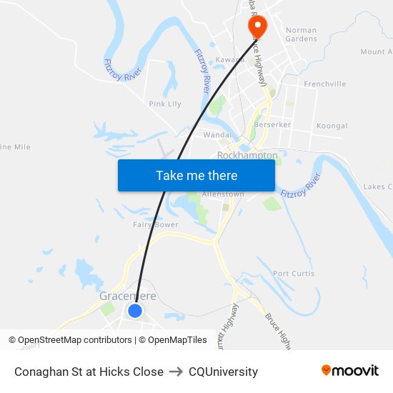 Conaghan St at Hicks Close to CQUniversity map