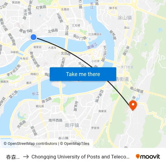 Chunsen Opposite to Chongqing University of Posts and Telecommunications Hotel map