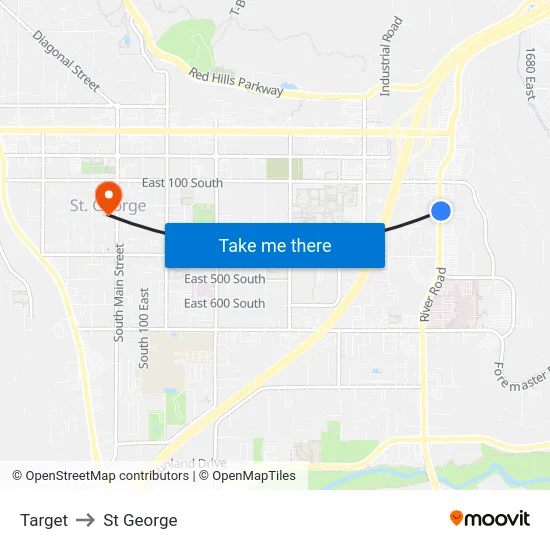 Target to St George map
