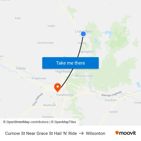 Curnow St Near Grace St Hail 'N' Ride to Wilsonton map