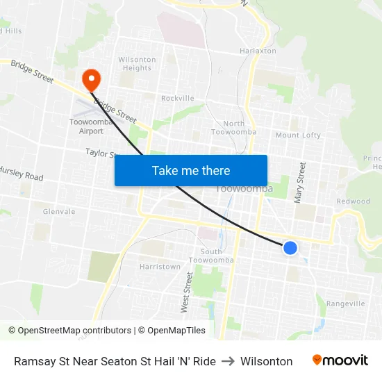 Ramsay St Near Seaton St Hail 'N' Ride to Wilsonton map