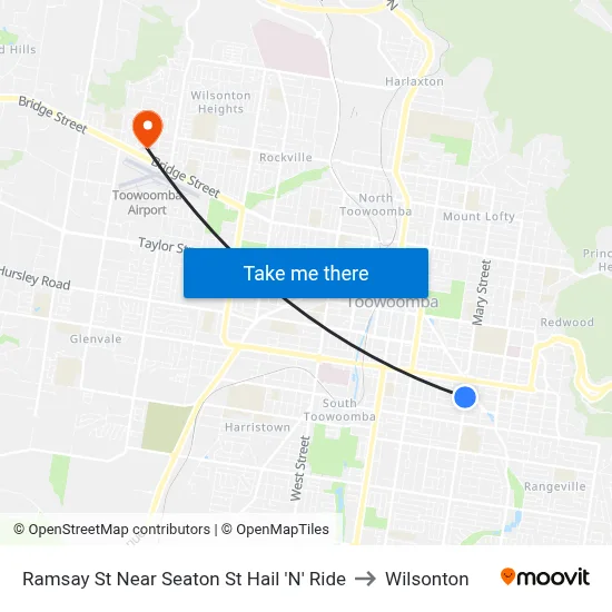 Ramsay St Near Seaton St Hail 'N' Ride to Wilsonton map